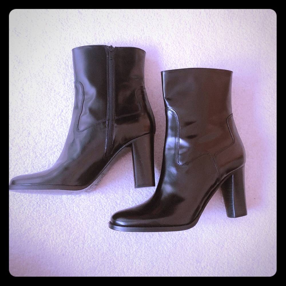 Cole Haan Black Leather Boots